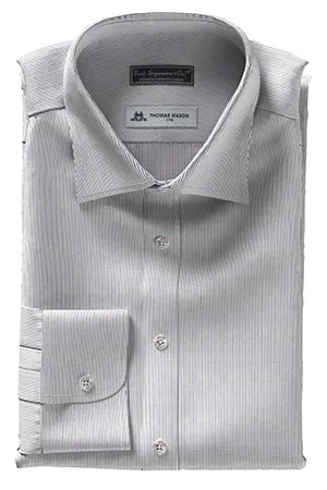 THOMAS MASON ブラック ピンストライプ(TMS86981)