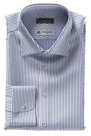 THOMAS MASON ブルー ロンドンストライプ(TMS86982)