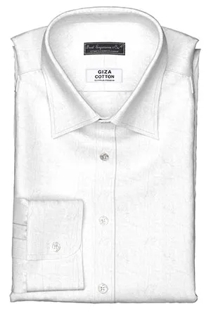 GIZA 100/2ply ホワイトサングラス柄ドビー(Y101731)