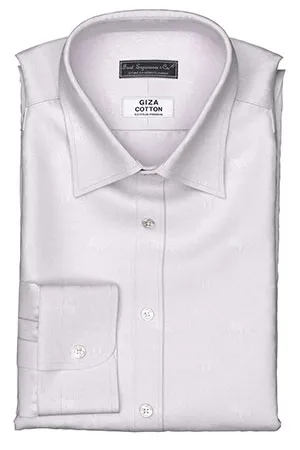 GIZA 100/2ply ピンク 馬と蹄鉄柄ドビー(Y101749)