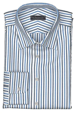 GIZA ネイビー＆ブルー ストライプ(Y102669)