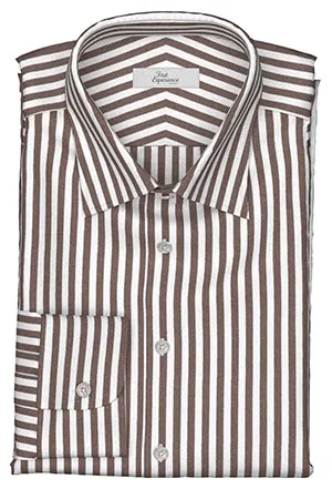 ROYALCOTTON ブラウン ボールドストライプ(Y102747)