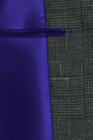 WOOL&LINEN　グレーグレンチェック(MK102889)