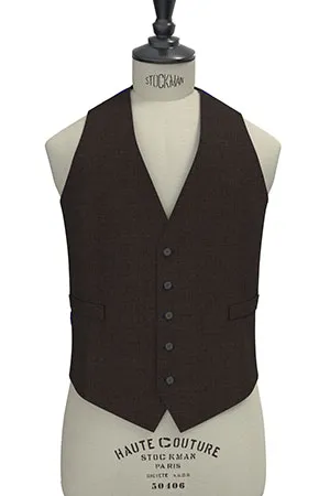 TAILORED WOOL ブラウン無地(MK102843)