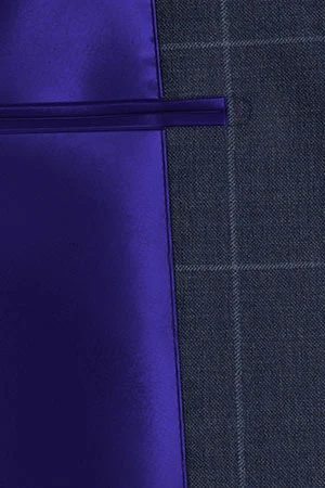 REDA MOHAIR Super150s ブライトネイビーウインドペン(103049)