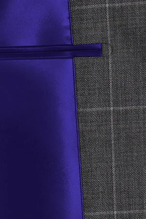 REDA MOHAIR Super150s グレーウインドペン(103050)