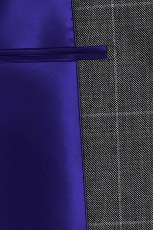 REDA MOHAIR Super150s グレーウインドペン(103050)