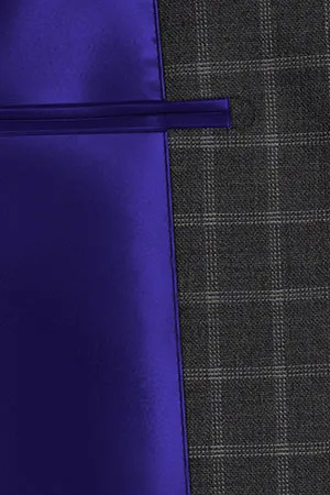 BASIC チャコールグレー格子(103140)