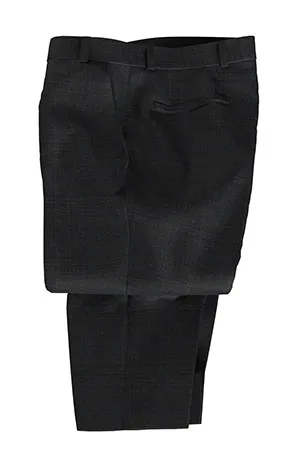 BRIGHT WOOL STRECH チャコールグレー格子(103165)