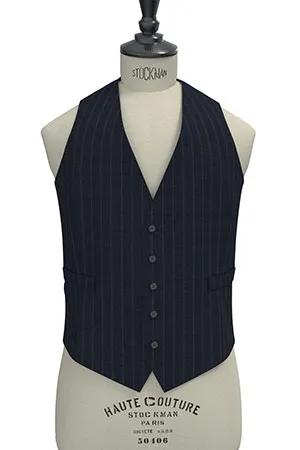 Loro Piana ネイビー ダブルストライプ(103037)