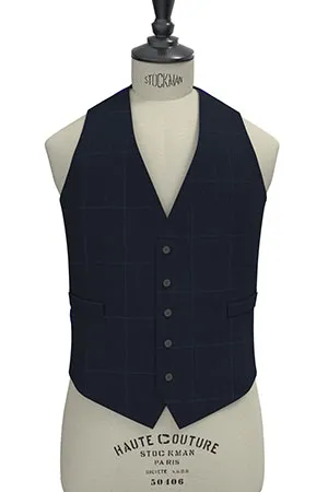 REDA MOHAIR Super150s ネイビーウインドペン(103048)