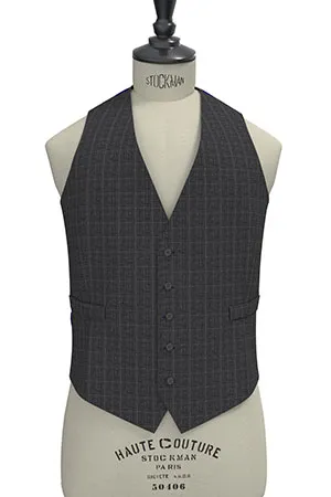 CANOICO Super120s グレーピンストライプ(103122)