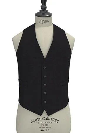 BASIC STRECH Super110s ネイビー小柄格子(103149)