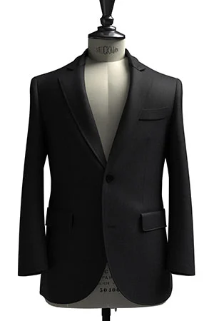 CANONICO Super110s チャコールグレー無地(103237)