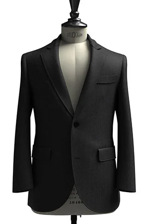 CANONICO Super110s チャコールグレー無地(103238)