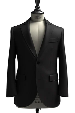 CANONICO MOHAIR ブラック無地(103243)