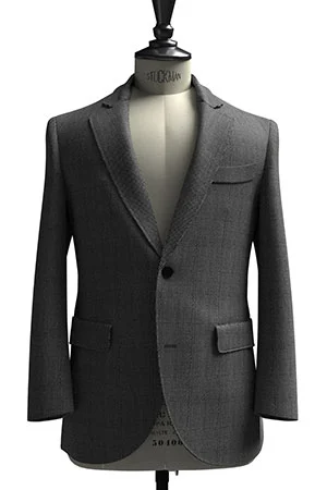 CANONICO Super110s グレー バーズアイ(103263)