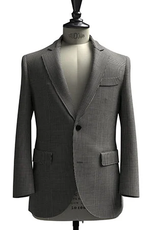 CANONICO Super110s ブラック グレンチック(103268)