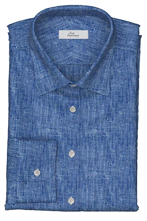 HUDDERS FIELD Rugby Tropical ブルー メランジリネン (103290)