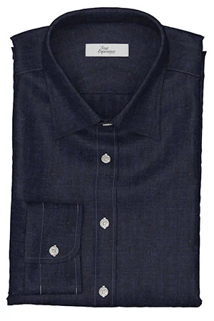 HUDDERS FIELD Rugby Tropical ネイビー リネン (103292)