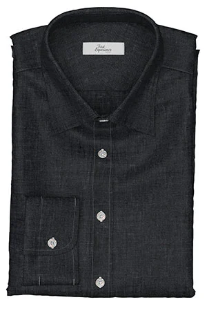 HUDDERS FIELD Rugby Tropical ブラックスモーク リネン (103294)