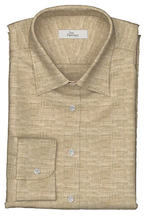 HUDDERS FIELD Rugby Shirting ベージュリネン (103299)