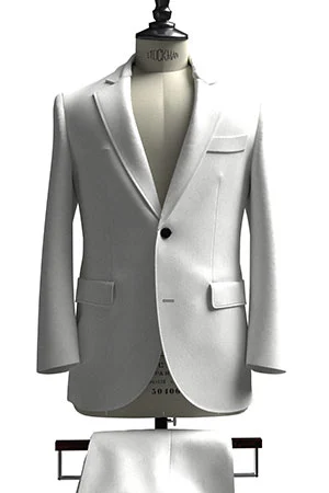 HUDDERS FIELD CASUAL ホワイト ツイル リネン (103319)