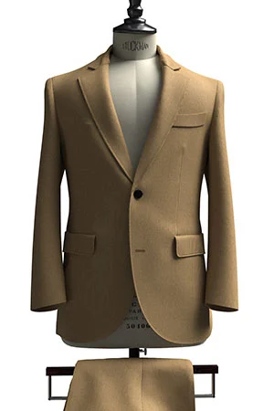 HUDDERS FIELD CASUAL カーキ 平織 リネン (103342)