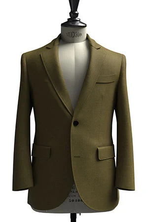 HUDDERS FIELD CASUAL オリーブ ツイル リネン (103318)