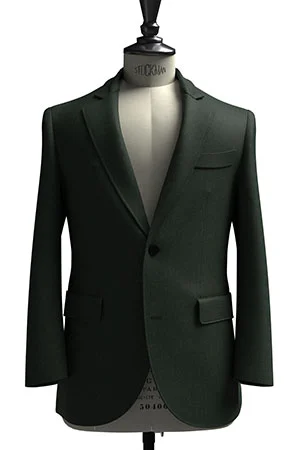 HUDDERS FIELD CASUAL グリーン 平織 リネン (103336)