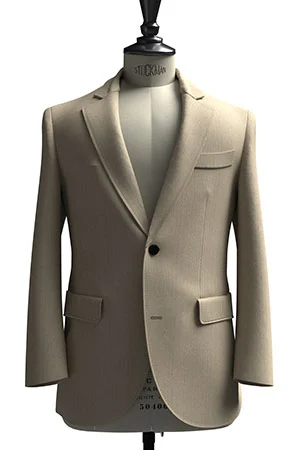 HUDDERS FIELD CASUAL ストーンベージュ 平織 リネン (103341)