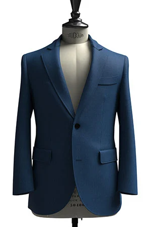 HUDDERS FIELD CASUAL ブルー 平織 リネン (103350)