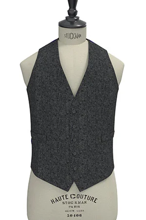 CANONICO グレー メランジ フランネル(103274)