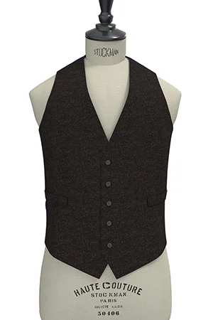 CANONICO ブラウン メランジ フランネル(103275)