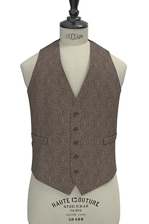 CANONICO ライトグレー メランジ フランネル(103276)