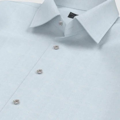 WRINKLE FREE TC サックス シャンブレー(Y100936) - 画像 (3)