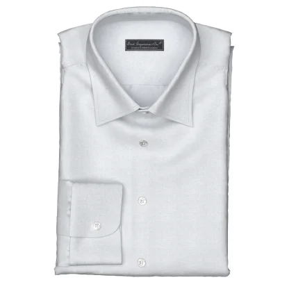 WRINKLE FREE TC ライトグレー シャンブレー (Y100937)