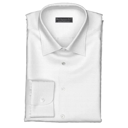 WRINKLE FREE TC ホワイト ドビー マイクロダイヤ (Y100972)