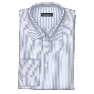 WRINKLE FREE TC ネイビー オルタネイトストライプ(Y100979)