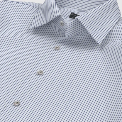 WRINKLE FREE TC ネイビー オルタネイトストライプ(Y100979) - 画像 (3)