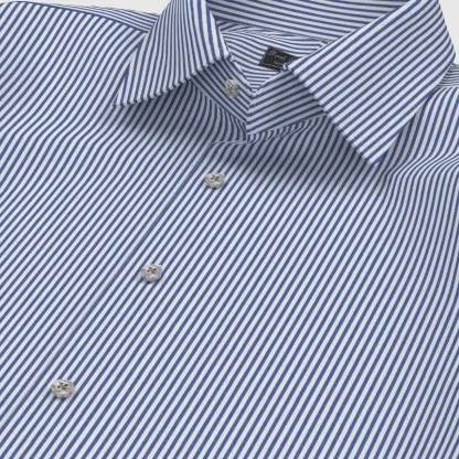WRINKLE FREE TC ネイビー ロンドンストライプ(Y100981) - 画像 (3)