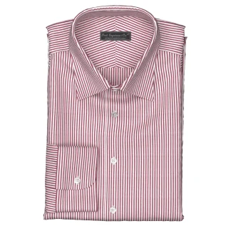 WRINKLE FREE TC レッド ロンドンストライプ(Y100983)