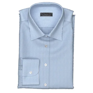 Wrinkle Free サックス ストライプ(TY100880)