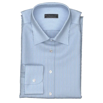 Wrinkle Free サックス ストライプ(TY100880)