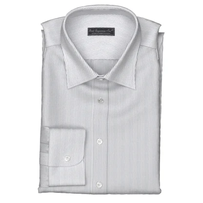 Wrinkle Free グレー ストライプ(TY100881)