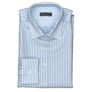 Wrinkle Free サックス ボールドストライプ(TY100885)