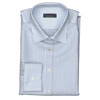 Wrinkle Free サックスストライプ(TY100889)