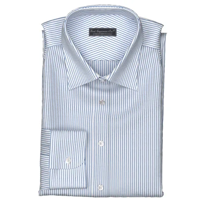 Wrinkle Free サックスストライプ(TY100889)