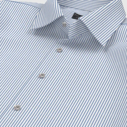 Wrinkle Free サックスストライプ(TY100889) - 画像 (2)