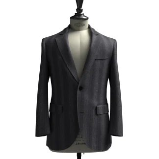 MARLING&EVSNS グレー ストライプツイード